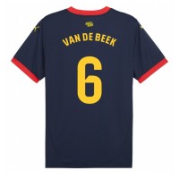 Maglia Calcio Girona Donny van de Beek #6 Seconda Divisa 2024-25 Manica Corta